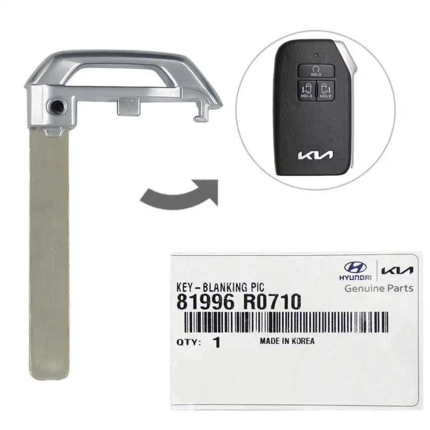 2022-2024 Kia Carnival / Emergency Key KK12 / PN: 81996-R0710 / OEM NEW 2022-2024 Kia Carnival / Emergency Key KK12 / PN: 81996-R0710 / OEM NEW